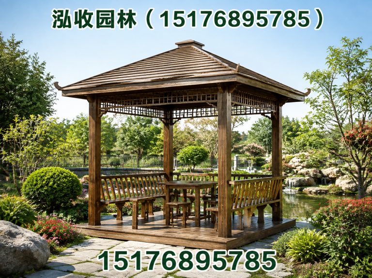 玉林防腐木凉亭展示图